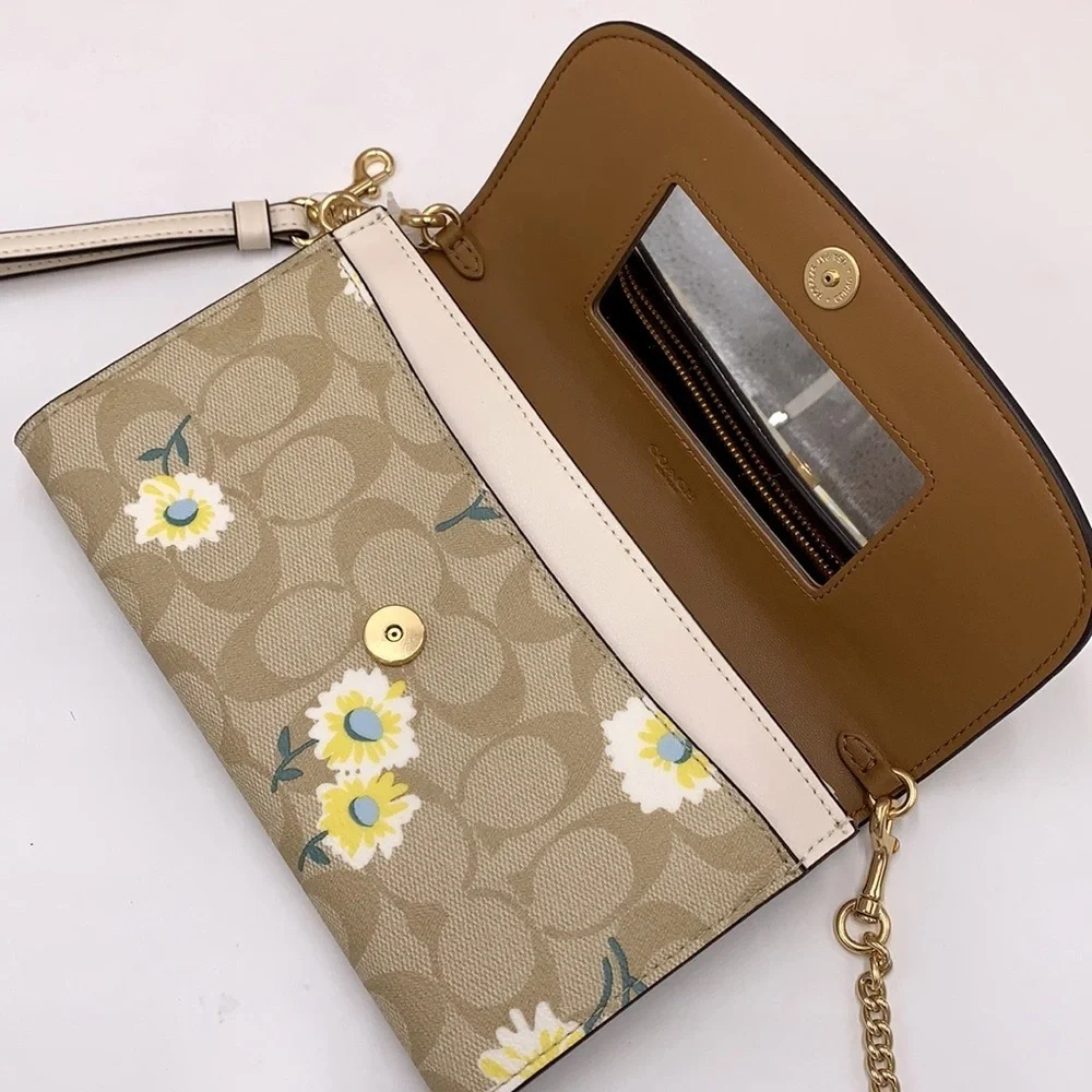 COACH Gemma Clutch Crossbody In Signature Canvas With Daisy Print